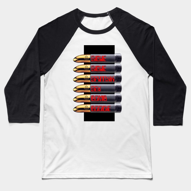 Sigue Sigue Sputnik - Sex Bomb Boogie Baseball T-Shirt by AndroidDreams